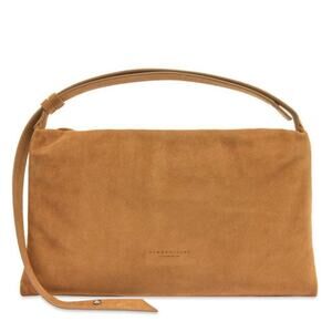 Simon Miller Womens Toffee Suede Puffin Shoulder Bag Handbag
